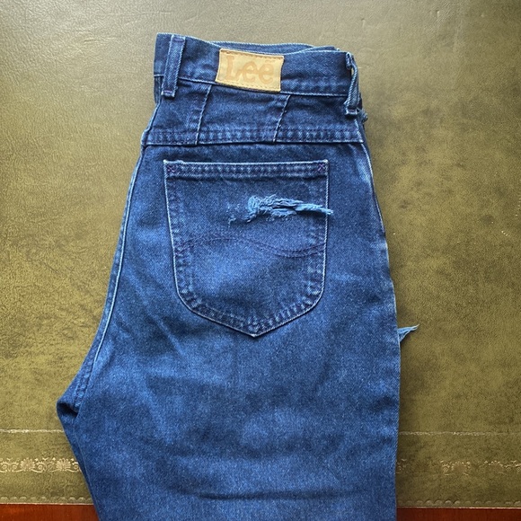 LEE high rise jeans 80s/90s Vintage Union Made in USA - Picture 2 of 7